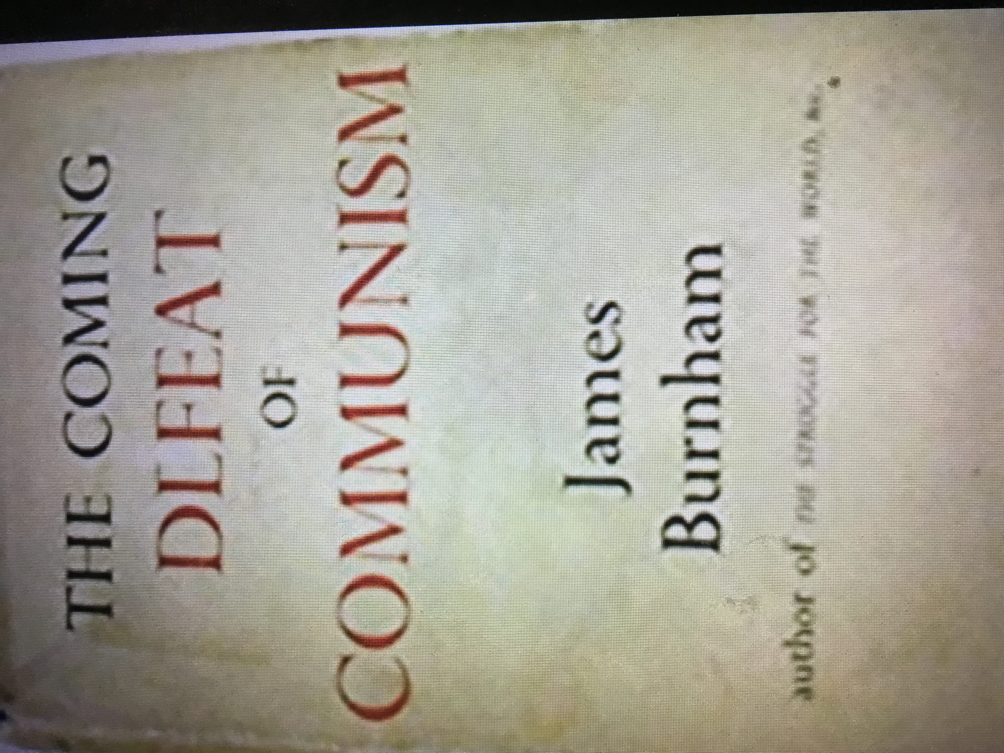 The Coming Defeat of Communism