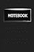 Notebook: Black Page Journa...