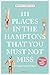 111 Places in the Hamptons ...