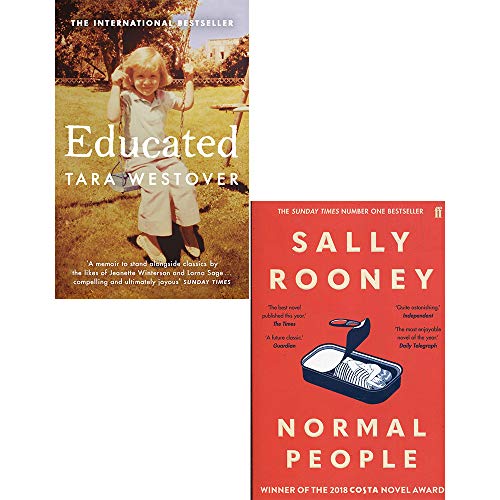 Educated and Normal People 2 Books Collection Set by Tara Westover