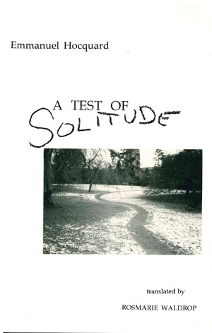 A Test of Solitude (Paperback)