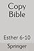 Copy Bible: Esther 6-10