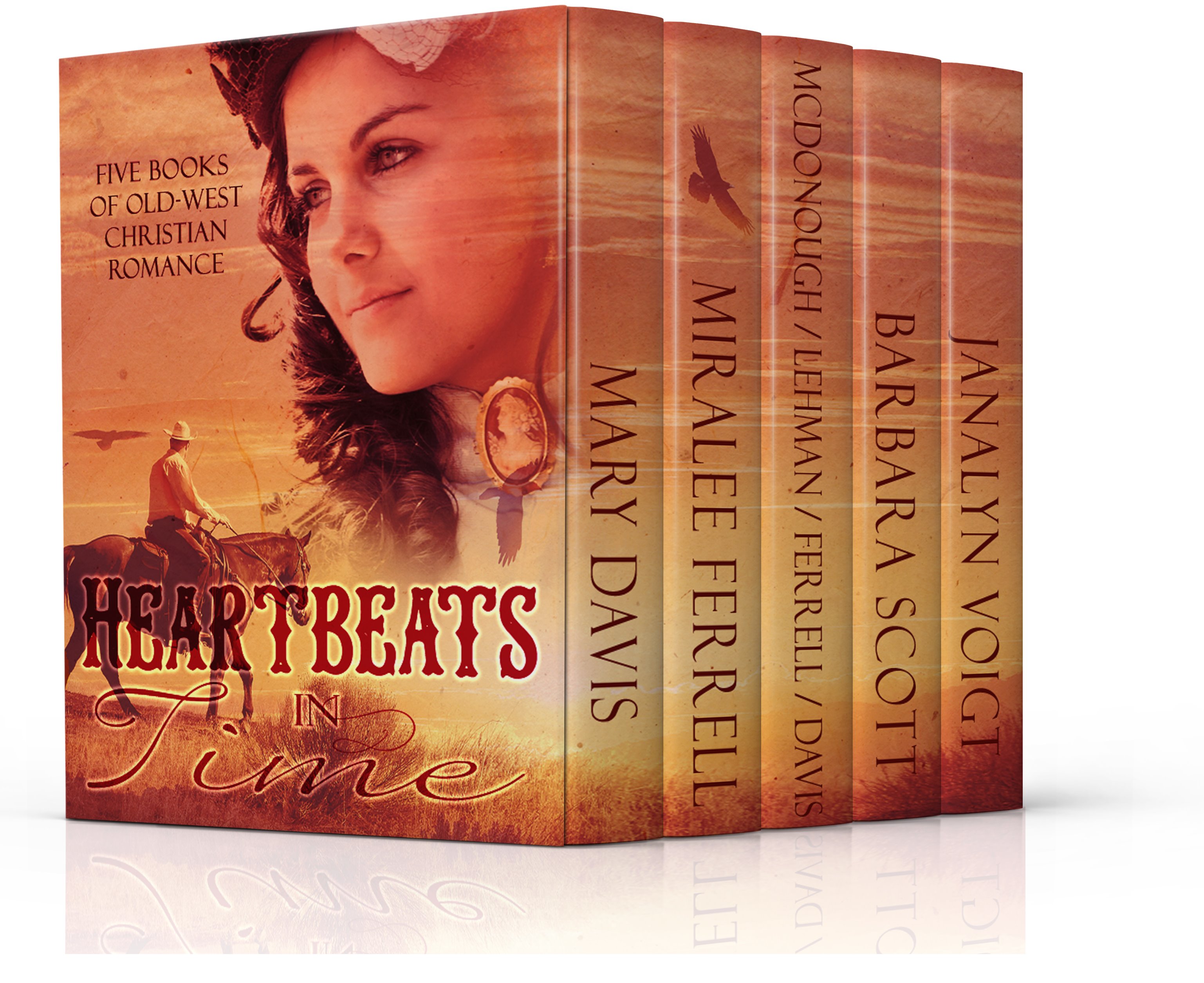 Heartbeats in Time: Five Novels of Old West Christian Romance