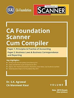 SCANNER-CA Foundation Scanner Cum Compiler (Paper 1 to 4)(Set of 2 Volumes)(Nov 2019 Exam-New Syllabus)