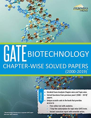 GATE Biotechnology Chapter-Wise Solved Papers (2000–2019)