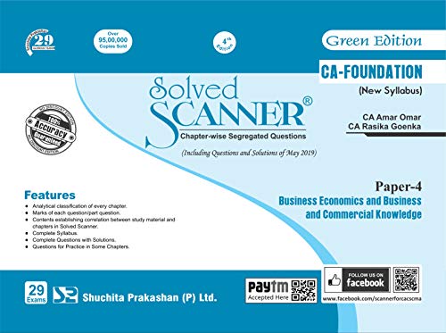 Solved Scanner CA Foundation (New Syllabus) Paper - 4 Business Economics and Business and Commercial Knowledge