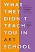 What They Didn't Teach You In Art School: What you need to know to survive as an artist