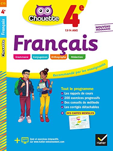 Français 4e : cahier d'entraînement et de révision (Chouette Entraînement Collège)