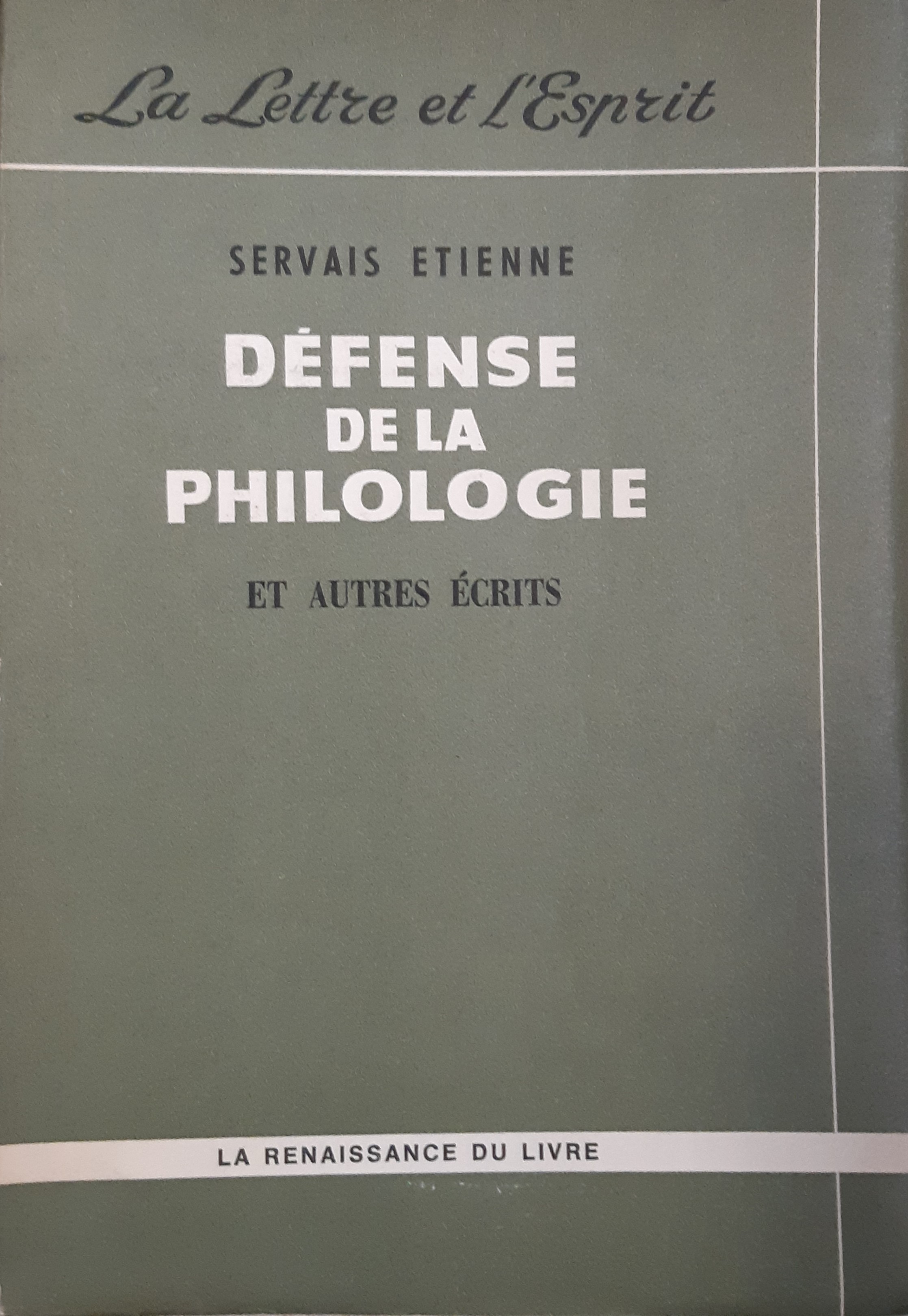 Défense de la philologie et autres écrits (Paperback)