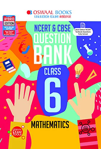 Oswaal NCERT & CBSE Question Bank Class 6 Mathematics Book (For March 2020 Exam)