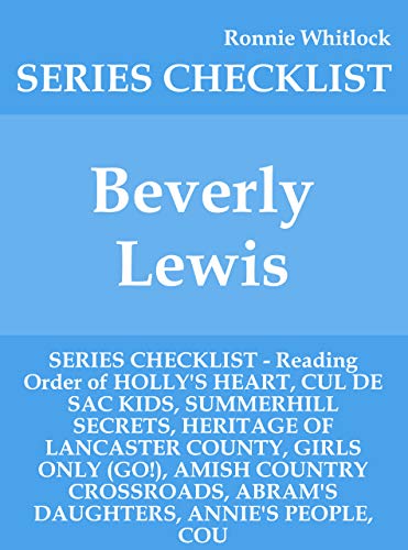 Beverly Lewis - SERIES CHECKLIST - Reading Order of HOLLY'S HEART, CUL ...
