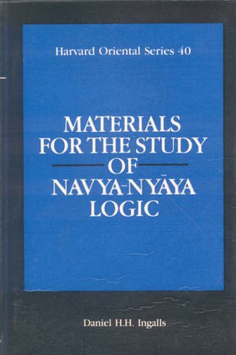 Materials For the Study of Navya-Nyaya Logic (Hardcover)