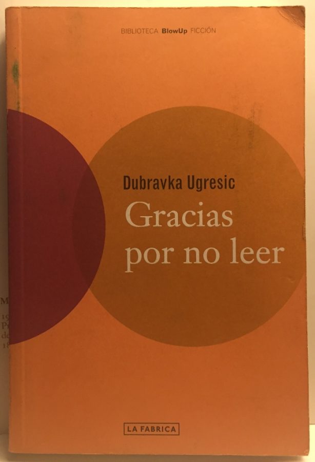 Gracias por no leer