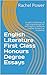 English Literature First Cl...