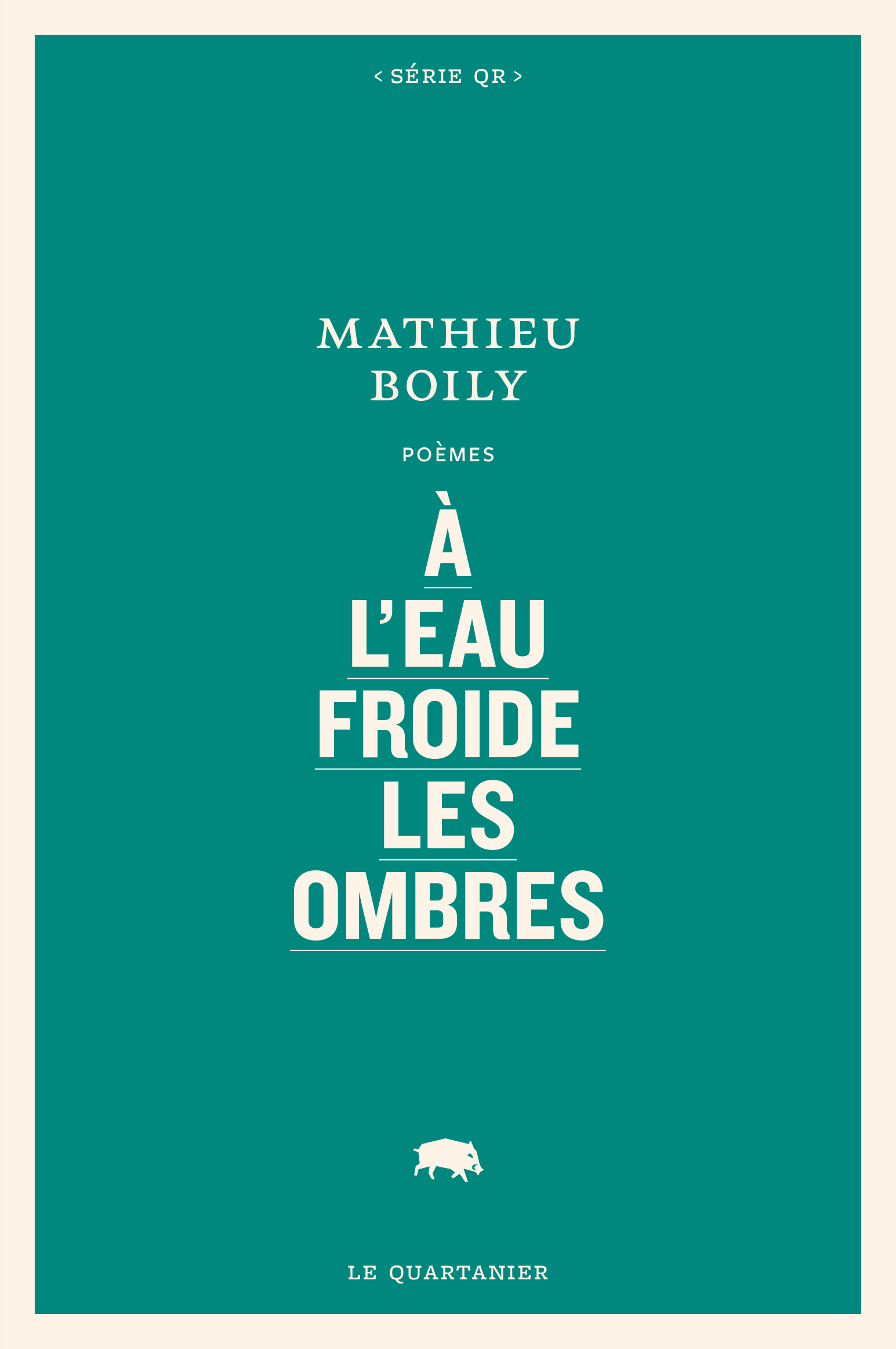 À l'eau froide les ombres (Paperback)