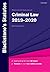 Blackstone's Statutes on Criminal Law 2019-2020 (Blackstone's Statute Series)