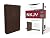 NKJV, Thinline Bible, Leathersoft, Brown, Red Letter Edition, Comfort Print: Holy Bible, New King James Version