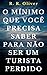 O Mínimo Que Você Precisa S...