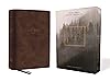 NKJV, Abide Bible, Leathersoft, Brown, Red Letter Edition, Co... by Taylor University Center fo...