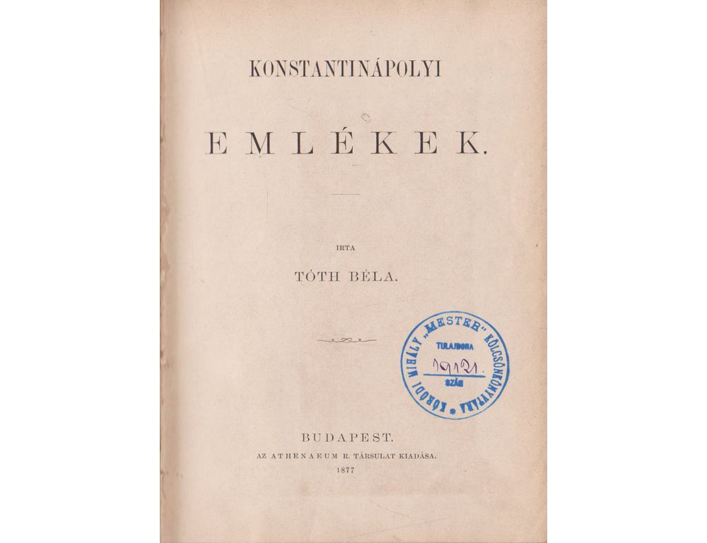 Konstantinápolyi emlékek (Paperback)