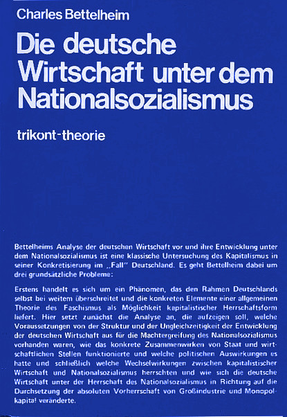Die deutsche Wirtschaft unter dem Nationalsozialismus (Paperback)