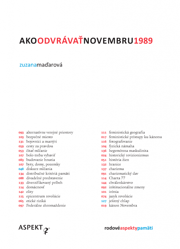 Ako odvrávať novembru 1989: Rodové aspekty pamäti (Paperback)