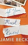 If You Must Know by Jamie  Beck