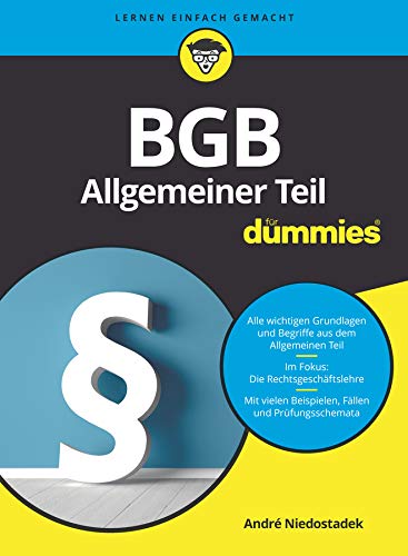 BGB Allgemeiner Teil für Dummies (German Edition)