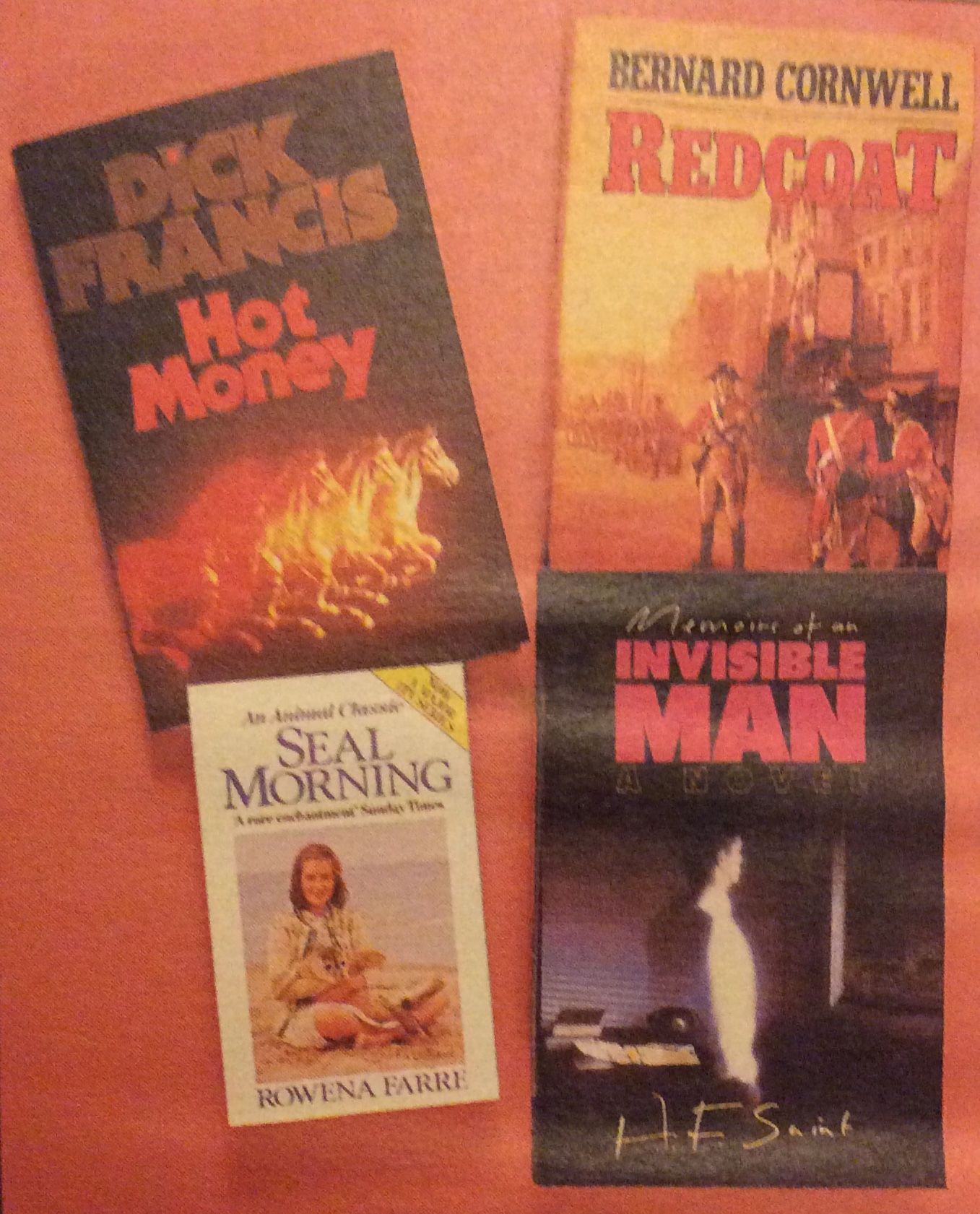Reader’s Digest Condensed Books 1988: Hot Money / Memoirs Of An Invisible Man / Seal Morning / Redcoat