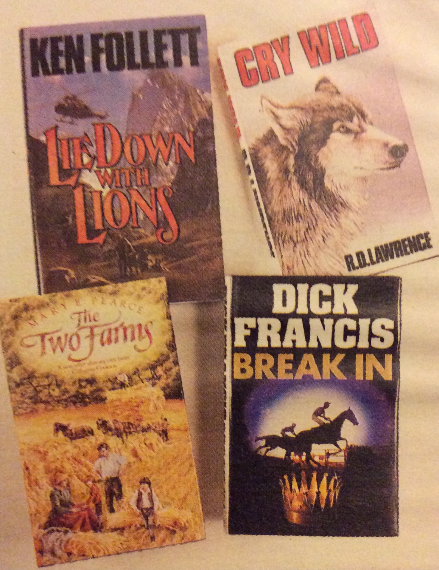 Reader’s Digest Condensed Books 1986: Break In / The Two Farms / Cry Wild / Lie Down With Lions