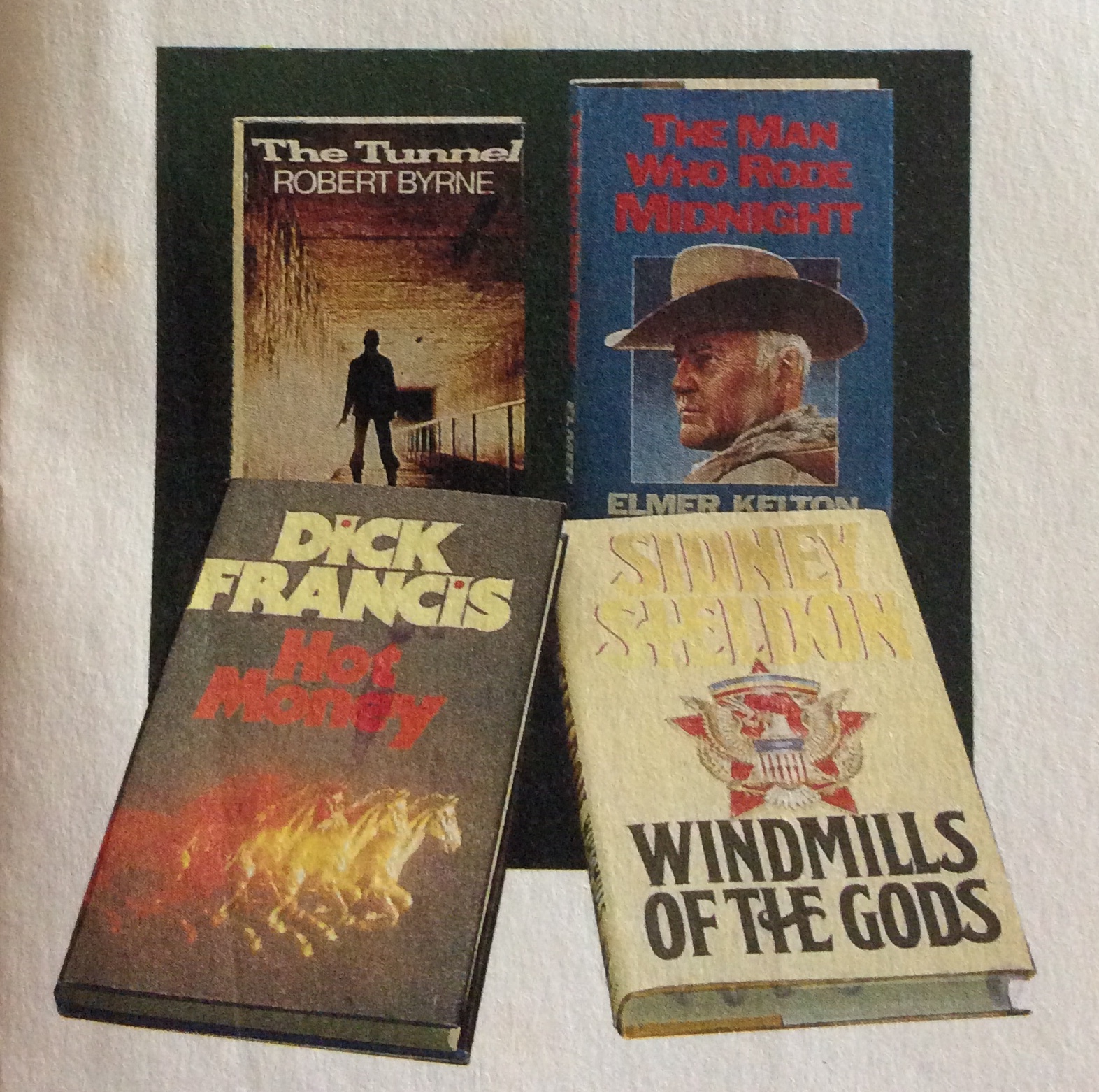 Reader’s Digest Condensed Books 1988: Windmills Of The Gods / Hot Money / The Man Who Rode Midnight / The Tunnel