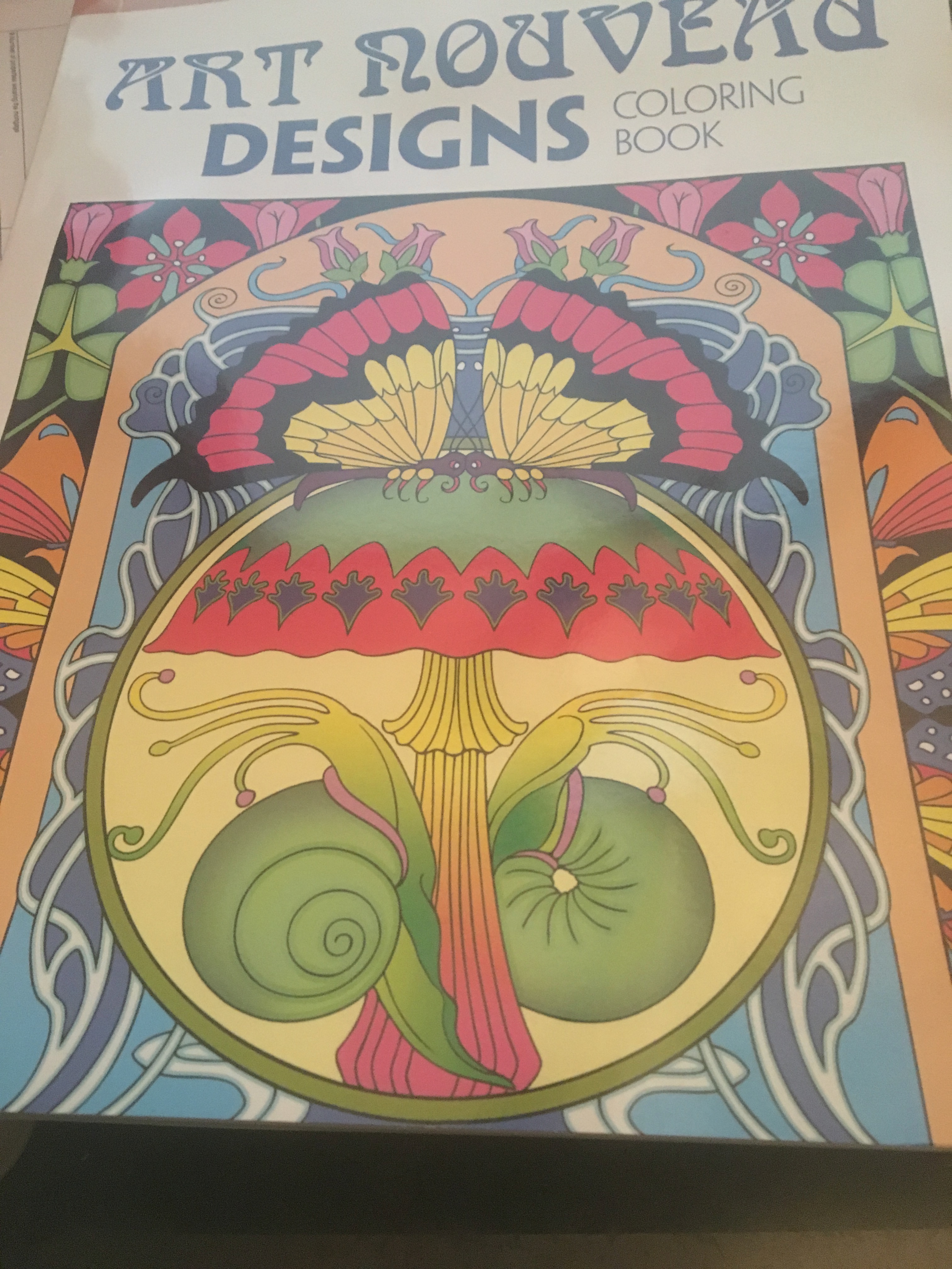 art nouveau designs coloring book (Paperback)