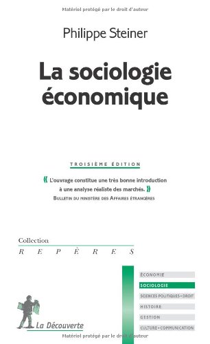 La sociologie économique (Paperback)