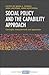 Social Policy and the Capability Approach: Concepts, Measurements and Application