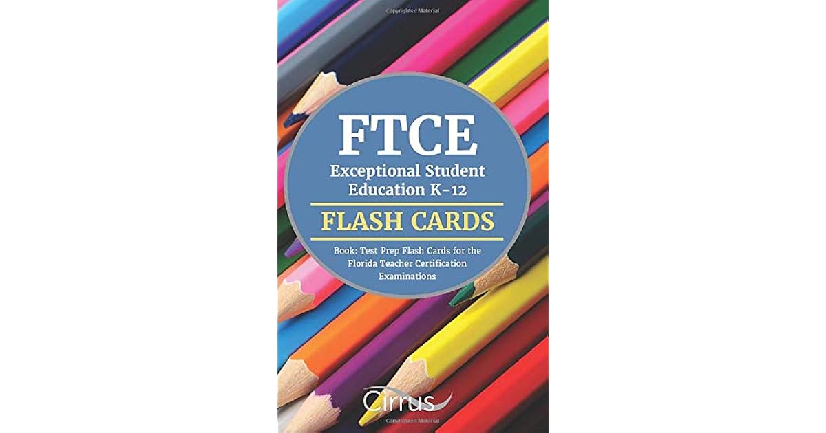 Ftce Exceptional Student Education K 12 Flash Cards Book Test