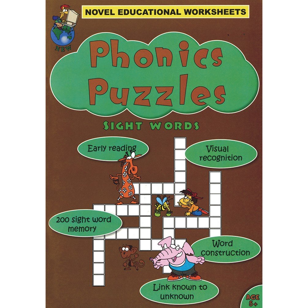 Novel Educational Worksheets Phonics Puzzles Sight Words (Novel Educational Worksheets, #22)