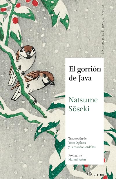 Portada de El gorrión de Java, de Natsume Sōseki