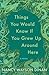 Things You Would Know if Yo...