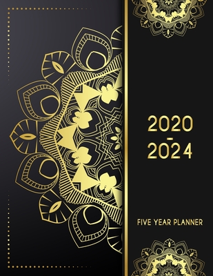 5 Year Planner 2020 - 2024: Golden Wealthy 5 Year Planner Calendar Book 2020-2024 Size 8.5 x 11 Inch, 60 Months Calendar, 5 Year Appointment Calendar, Business Planners, Agenda Schedule Organizer Logbook