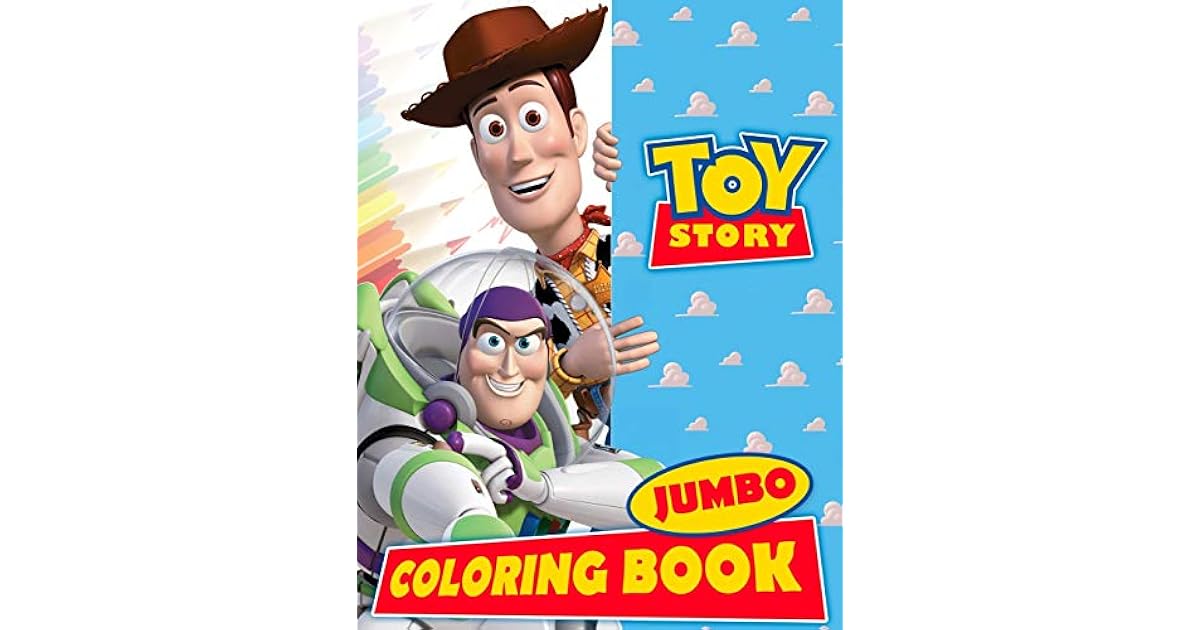 Toy Story JUMBO Coloring Book 56 Exclusive Illustrations by Print Brother