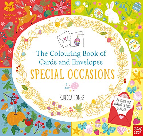National Trust: The Colouring Book of Cards and Envelopes: Special Occasions (Paperback)