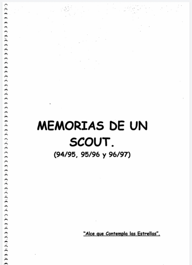 Memorias de un scout