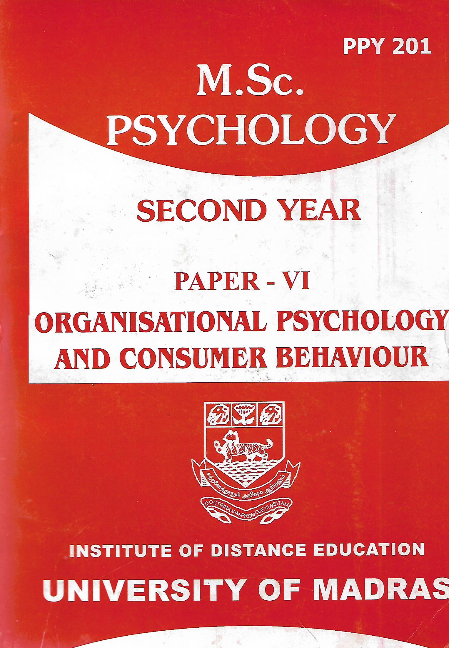 Organizational Psychology and Consumer Behaviour