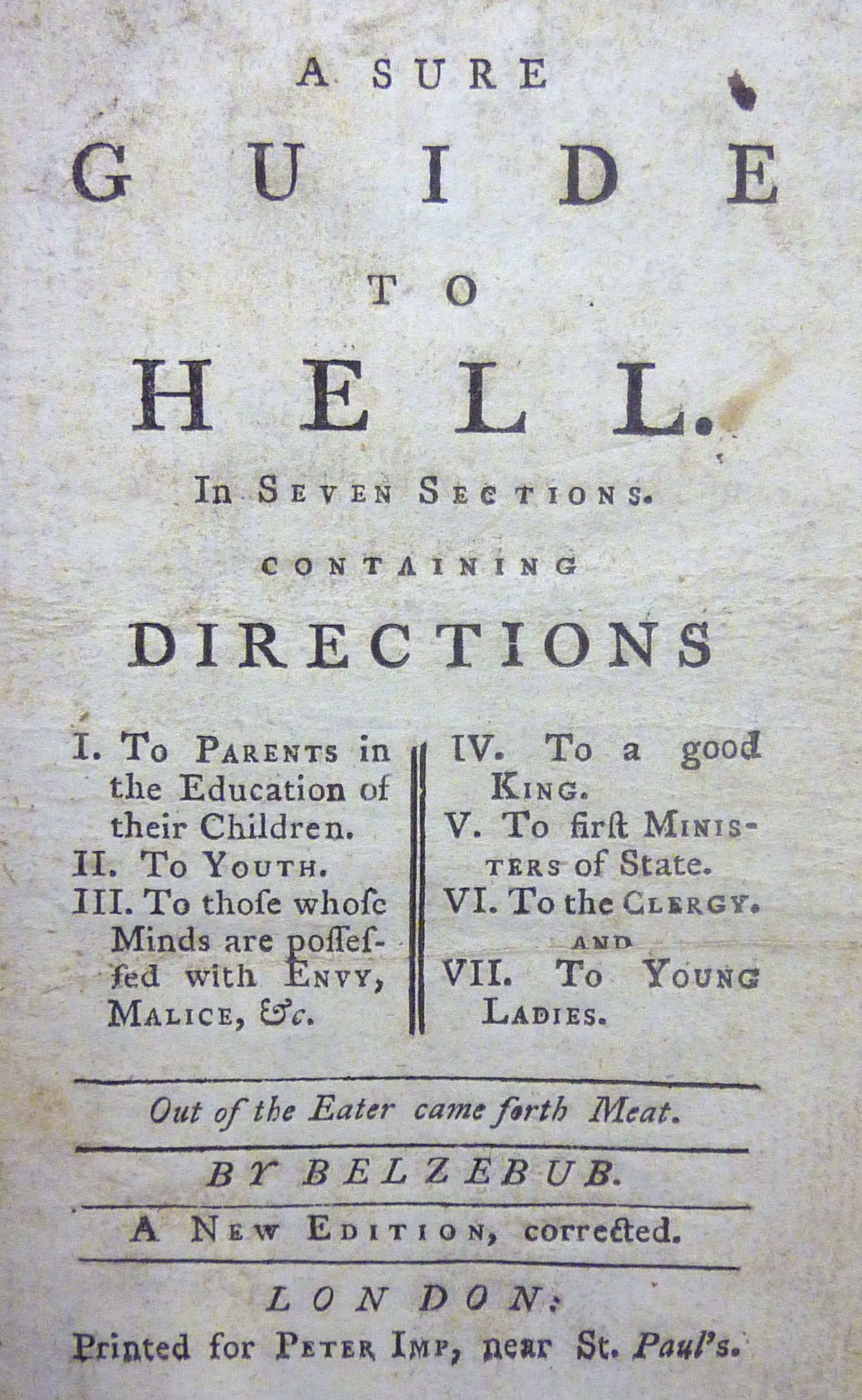 A Sure Guide to Hell (Unknown Binding)