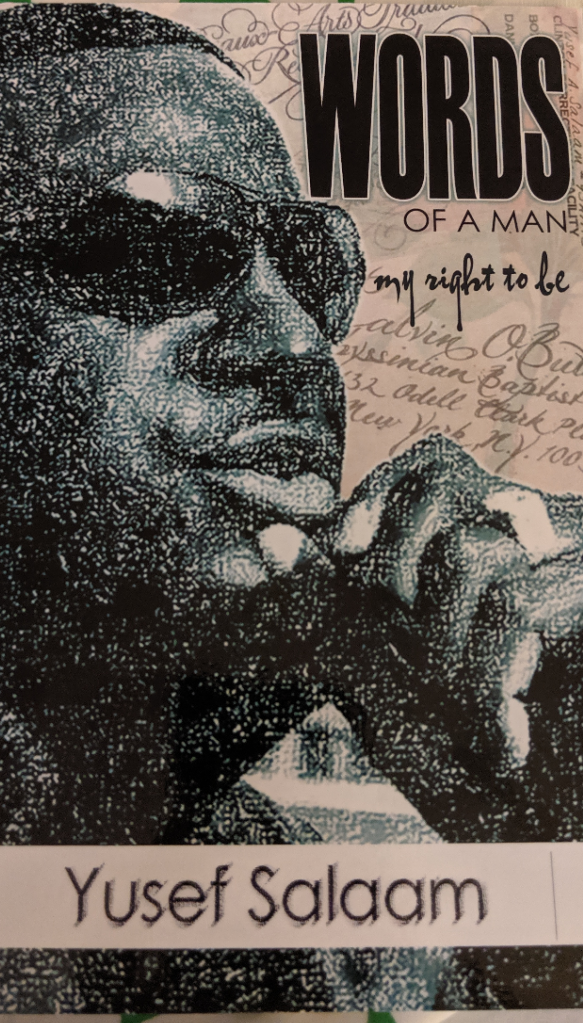 Words of a Man: My Right to Be