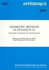 Geometric Methods in Dynamics (II)