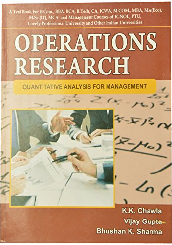 Operations Research: Quantitative Analysis for Management (Paperback)