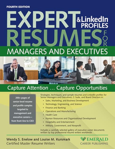 Expert Resumes and Linkedin Profiles for Managers & Executives
