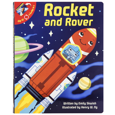 Rocket and Rover and All About Rockets 2-in-1 Board Book - PI Kids