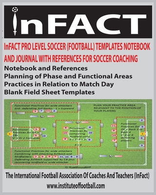 InFACT Pro Level Soccer (Football) Templates Notebook And Journal with References For Soccer Coaching: 103 Pages - A Coaches Planner with References for the Planning of Phase & Functional Areas & Practices in Relation to Match Day